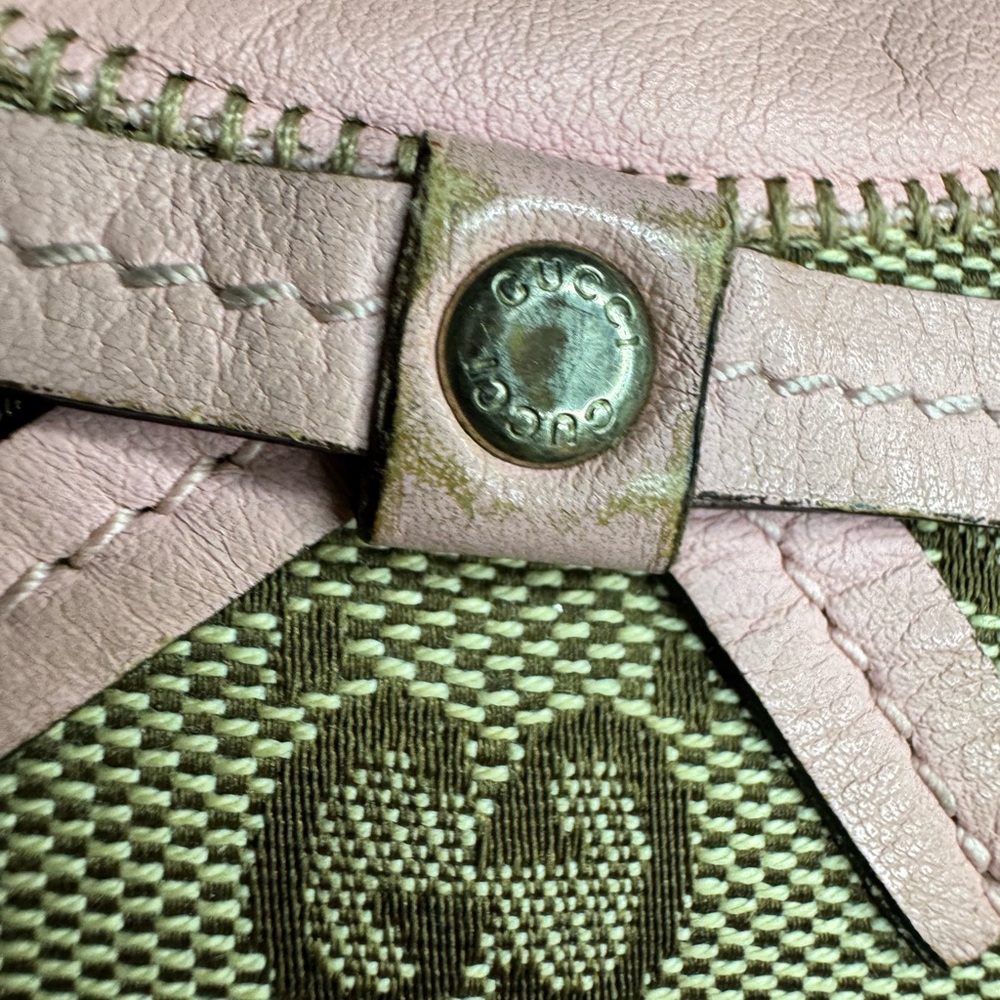 GUCCI GG Monogram Mini Zoo Bird Tote Pink - Picture 5 of 16